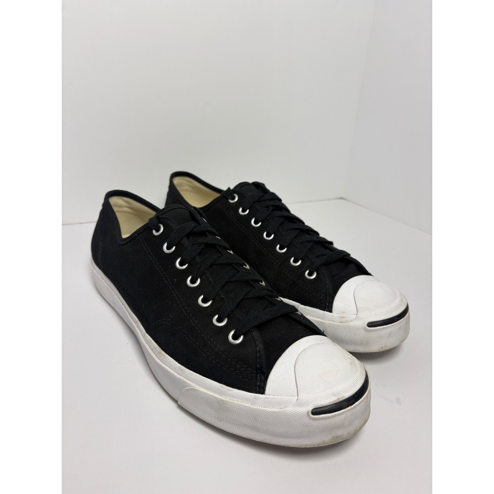 Converse Jack Purcell Low Top Black Canvas Sneakers Mens Shoes
